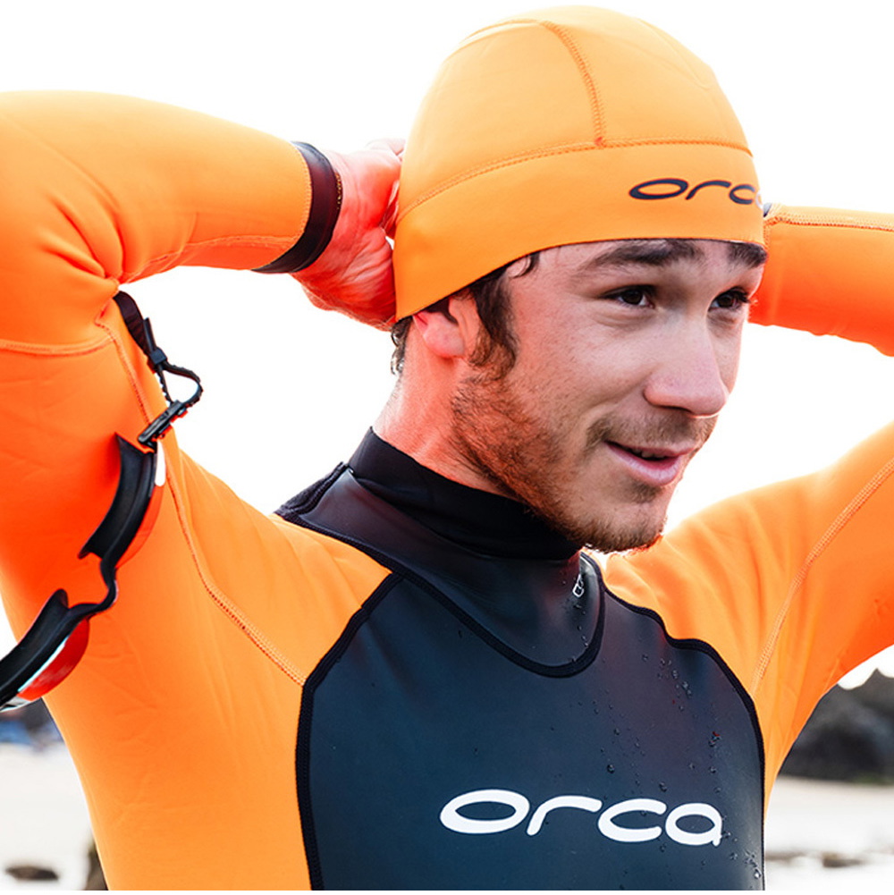 2026 Orca Natação Em águas Abertas 2.5mm Chapéu De Neoprene GVBA4854 - Laranja